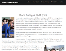 Tablet Screenshot of dianagallegos.com